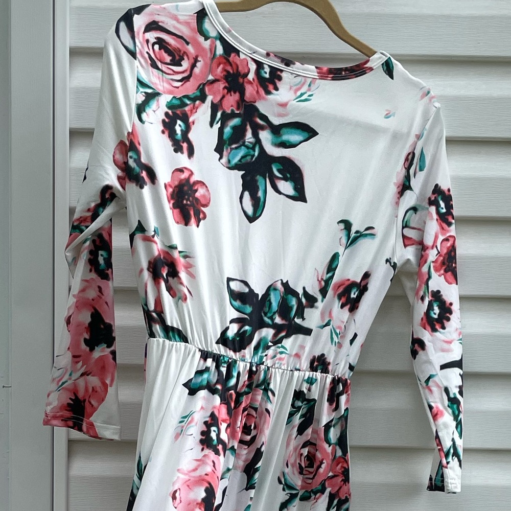 Floral Long Sleeve Dress WITH POCKETS